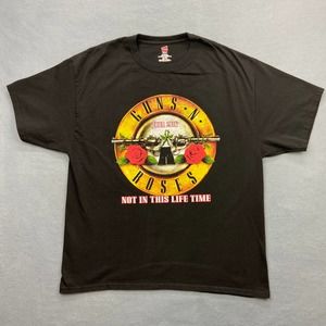Guns N Roses Not In This Lifetime Tour 2016 Concert Shirt Double Side XL